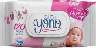 يونو منديل مبلله بمبى 120منديل