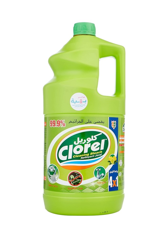كلوريل 1كجم منظف ومعطر ليمون 4*1
