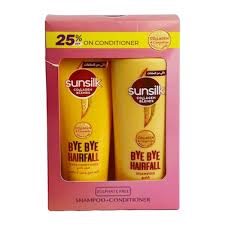 صن سيلك  شامبو350ملى +بلسم 170 لشعرقوي و مرن