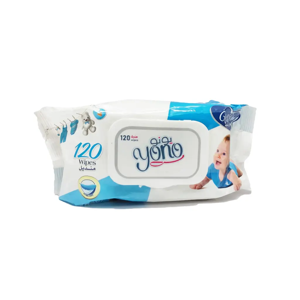 يونو منديل مبلل ازرق 120 منديل