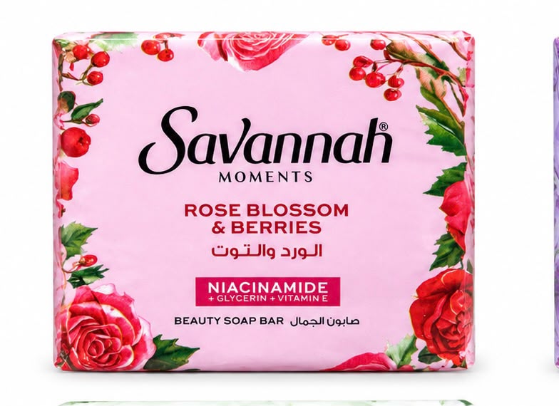 صابون سافانا 110 جرام  (ورد و توت)